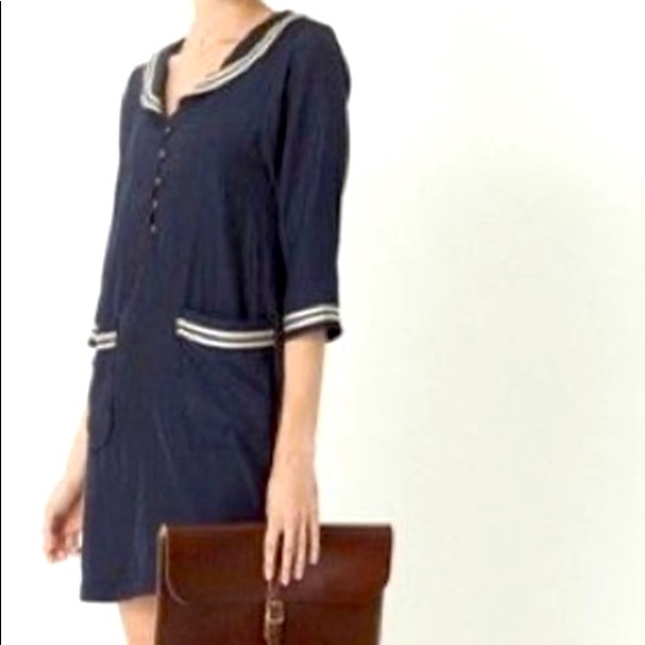 Dear Creatures Navy Porter Dress - Picture 1 of 5